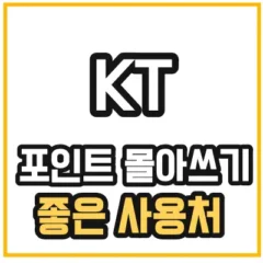 kt 포인트 사용처 모음을 알려주고 있는 섬네일